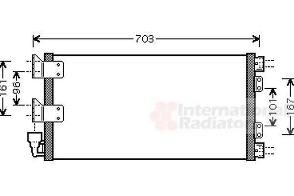 Конденсор кондиціонера LAND ROVER FREELANDER -06 Van Wezel 02005178 (фото 1)