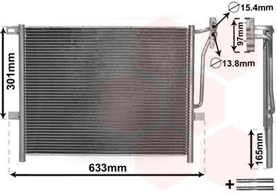 Конденсор кондиціонера BMW 3 E46/E83 NT-D 98-05 Van Wezel 06005203