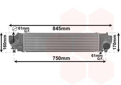 Інтеркулер BMW X1 F48 09/15 > 22 Van Wezel 06014702