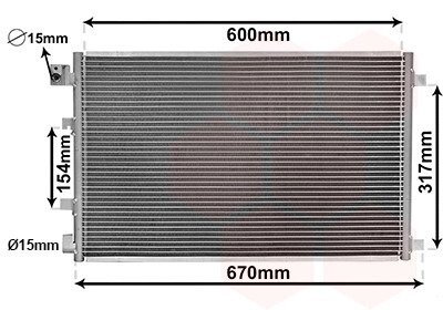 Радиатор кондиционера Van Wezel 13005281 (фото 1)