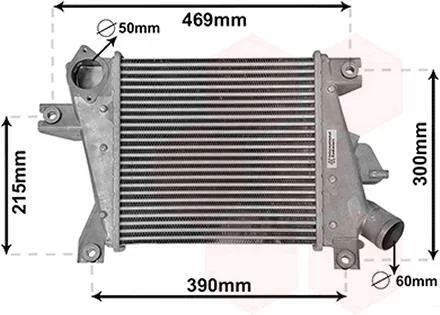 Інтеркулер NISSAN X-TRAIL (2001) 2.2 DCI (вироб-во) Van Wezel 13014700 (фото 1)
