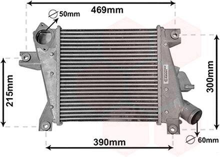 Інтеркулер NISSAN X-TRAIL (2001) 2.2 DCI (вироб-во) Van Wezel 13014700