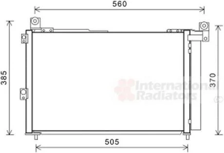 Конденсер кондиціонера FORD RANGER 06/05 > 12 (вир-во) Van Wezel 18005486