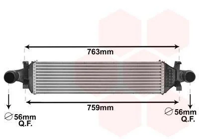 Интеркулер MERCEDES-BENZ A-Series 1.5D 12- (произ-во) Van Wezel 30004659