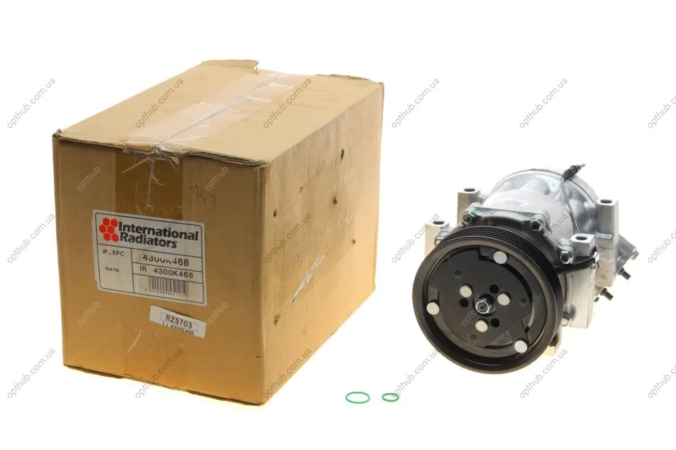 Компресор кондиціонера Dacia Logan 04-/Renault Sandero 08-/Duster 10-18 VAN WEZEL (opt-om) Van Wezel 4300K468 (фото 1)