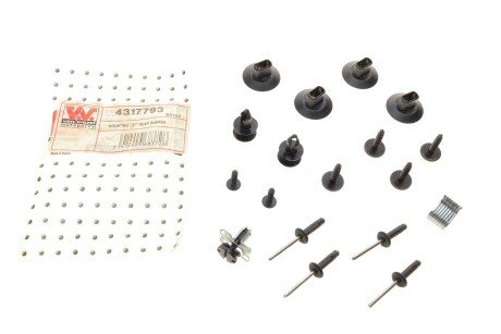 Ремкомплект бампера (заднього) Renault Scenic IV 16- (opt-om) Van Wezel 4317793