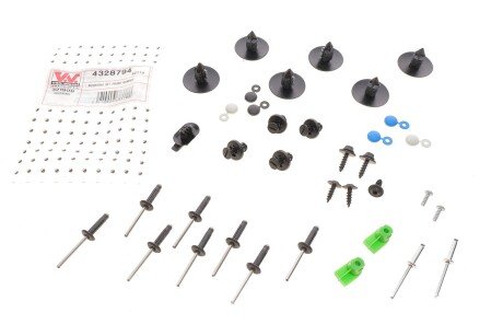 Ремкомплект бампера (переднього) Renault Scenic II 03-09 (opt-om) Van Wezel 4328794