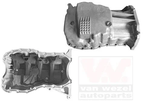 Поддон, масляный картера двигателя RENAULT 1.4/1,6 16V K4J/K4M (выр-во Wan Wezel) Van Wezel 4341073 (фото 1)