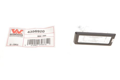 Фонарь подсветки номерного знака DACIA DUSTER C.I.U Van Wezel 4356920