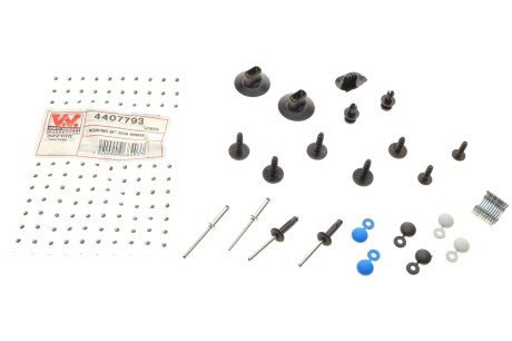 Ремкомплект бампера (заднього) Renault Megane IV 15- (opt-om) Van Wezel 4407793