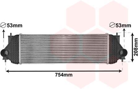 Интеркулер SUZUKI GRAND VITARA 05>15 (произ-во) Van Wezel 52004134