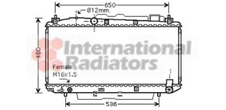 Радіатор охолодження TOYOTA RAV 4 06/00 > 2/06 Van Wezel 53002348