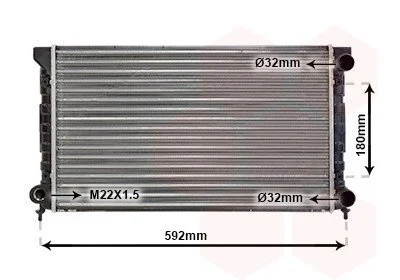Радіатор (вир-во) Van Wezel 58002071