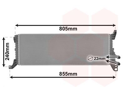 Радіатор охолодження VW Multivan/T6 2.0 TDI 15- Van Wezel 58012723