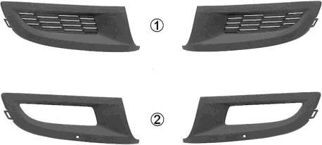 Решітка бампера пер. лів. VW POLO 09-15 (Equipart) Van Wezel 5829593