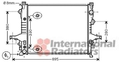 Радіатор охолодження VOLVO XC 90 I (02-) Van Wezel 59002133