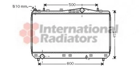 Радіатор охолодження REZZO/TACUMA MT 00-04 Van Wezel 81002052