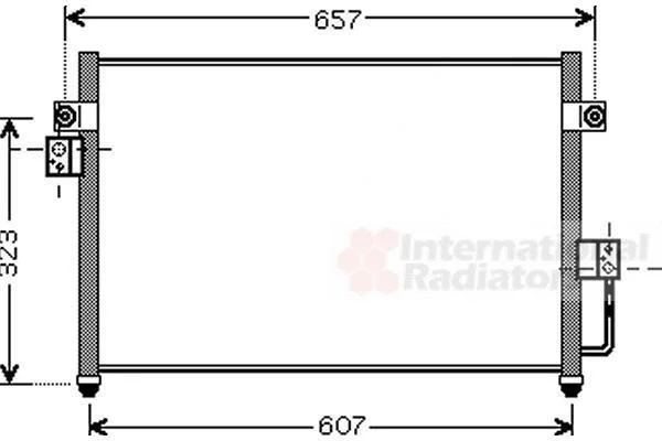 Конденсор кондиціонера HYUNDAI TERRACAN 01>07 Van Wezel 82005134 (фото 1)