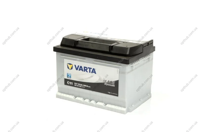 Аккумулятор 53Ah-12v BLD(C11) (242x175x175),R,EN500 VARTA 553 401 050 (фото 1)