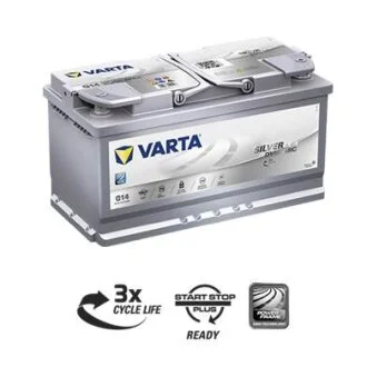 Акумулятор 95Ah-12v Silver Dynamic AGM (G14) (353х175х190), R, EN850 VARTA 595 901 085