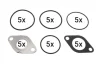 Комплект прокладок клапану EGR AUDI A3, Q7 SEAT ALTEA, ALTEA XL, CORDOBA, IBIZA III, IBIZA IV, IBIZA IV SC, LEON, TOLEDO III SKODA FABIA II, OCTAVIA II, ROOMSTER 1.4D-4.0D 10.01- VEMO V10-63-0187 (фото 1)