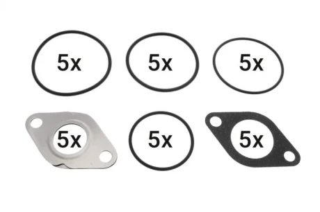 Комплект прокладок клапану EGR AUDI A3, Q7 SEAT ALTEA, ALTEA XL, CORDOBA, IBIZA III, IBIZA IV, IBIZA IV SC, LEON, TOLEDO III SKODA FABIA II, OCTAVIA II, ROOMSTER 1.4D-4.0D 10.01- VEMO V10-63-0187