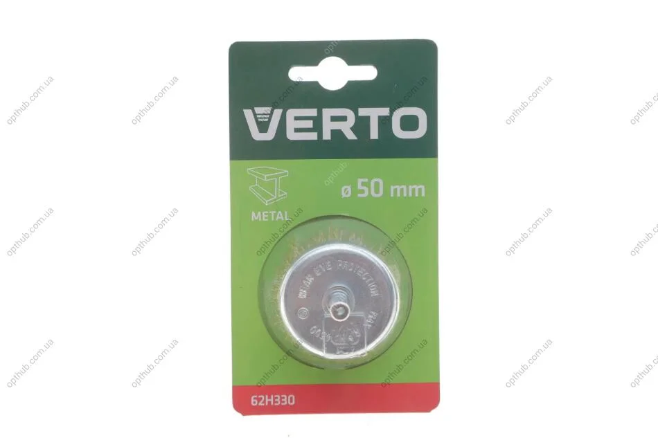 Щітка дротяна дискова, 50 мм, хвостовик Verto 62H330 (фото 1)