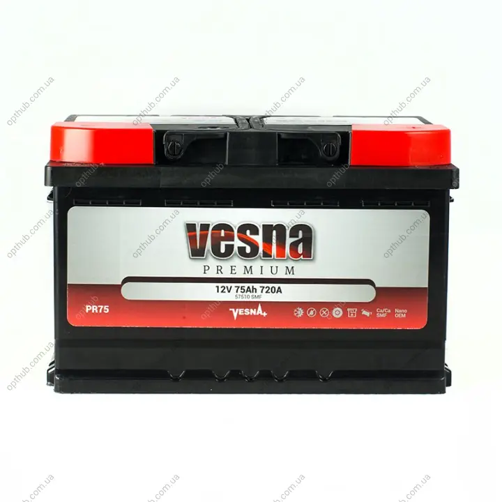 75 Ah/12V NEW!!!! Vesna Premium Euro(0) (низький) Vesna 415 075 (фото 1)