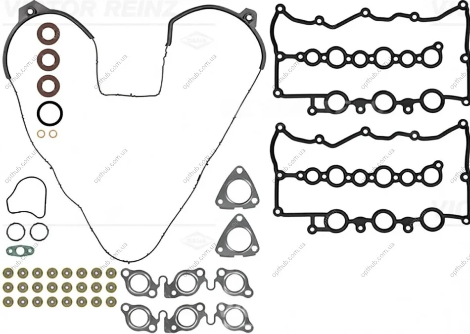 Комплект прокладок з різних матеріалів HEAD SET LAND ROVER 2.7TDI 276DT 04-13 -ua VICTOR REINZ 02-38558-03 (фото 1)