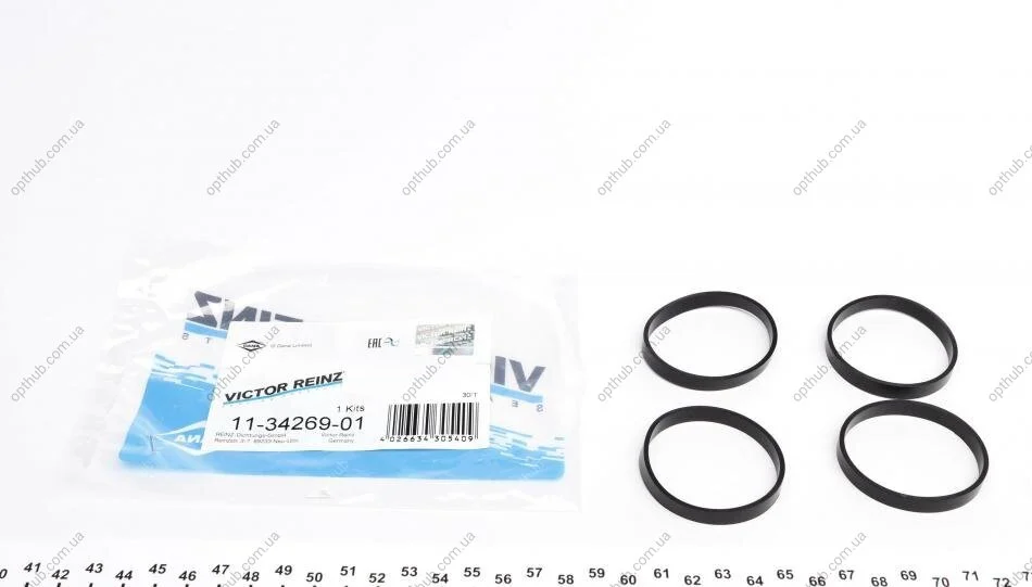 Комплект прокладок гумових КОЛЛ. IN (SET) FIAT 194A1,OPEL Z22SE -ua VICTOR REINZ 11-34269-01 (фото 1)
