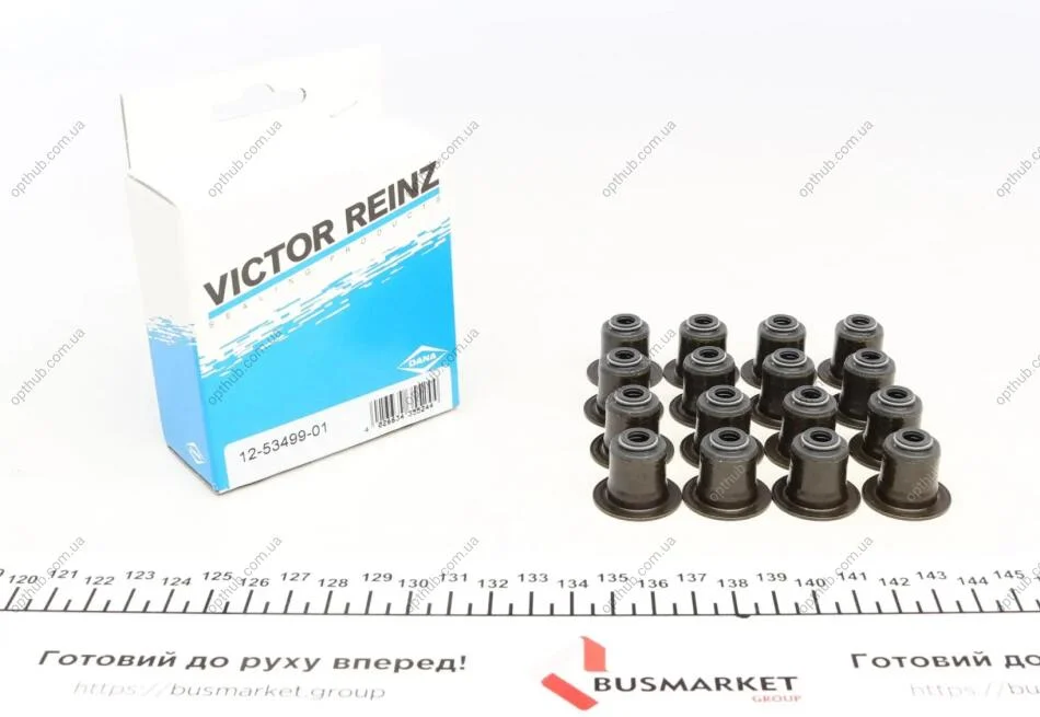 Комплект сальників клапанів IN/EX SET KIA SORENTO 2.5 CRDI D4CB (16PCS) -ua VICTOR REINZ 12-53499-01 (фото 1)