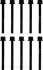Комплект болтів ГБЦ OPEL ASTRA K, INSIGNIA B, INSIGNIA B COUNTRY, INSIGNIA B GRAND SPORT, MOKKA / MOKKA X 1.4/1.4CNG/1.5 06.15- VICTOR REINZ 14-10015-01 (фото 1)