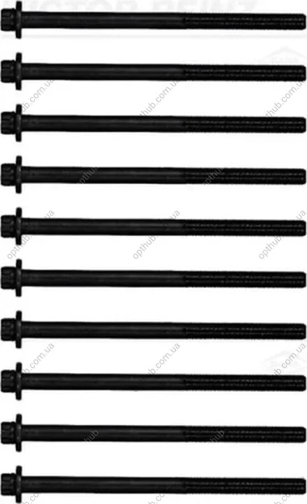Комплект болтов с головкой системы TORX из черного металла VICTOR REINZ 14-10174-01 (фото 1)