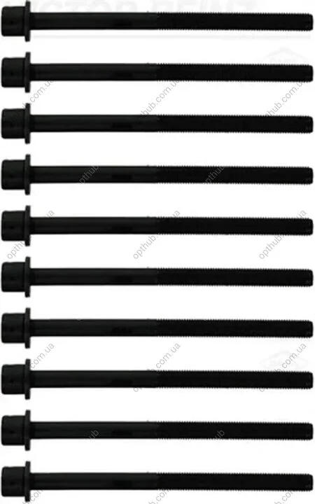 Комплект болтов с головкой системы TORX из черного металла БОЛТЫ Г/Б JEEP/DODGE 2.4 ED6 VICTOR REINZ 14-10883-02 (фото 1)