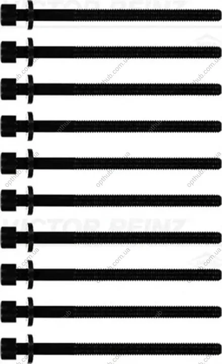 Комплект болтов с головкой системы TORX из черного металла VICTOR REINZ 14-12061-01 (фото 1)