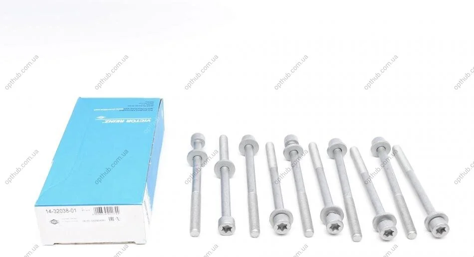 Комплект болтів з головкою системи TORX з чорного металу OPEL 1.6D/1.7D -ua VICTOR REINZ 14-32038-01 (фото 1)