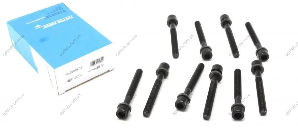 Комплект болтов с головкой системы TORX из черного металла AUDI/VW 1.3/1.6/1.8/2.0 VICTOR REINZ 14-32046-01 (фото 1)