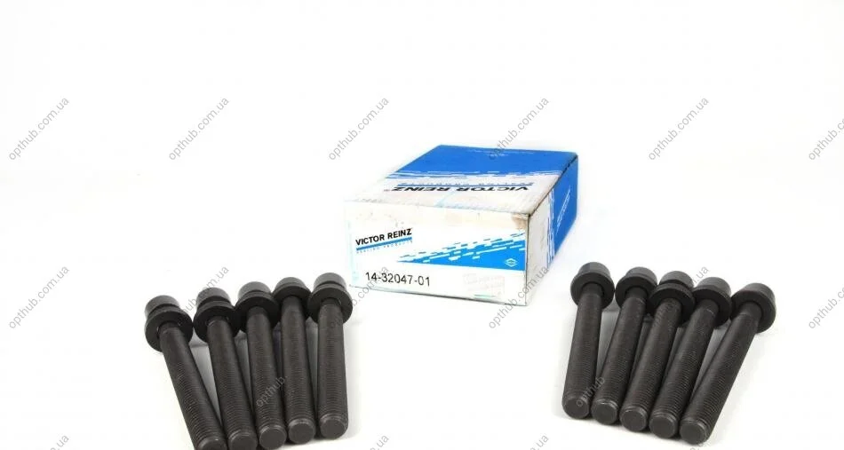 Комплект болтів з головкою системи TORX з чорного металу AUDI/VW 1.6D/1.9D VICTOR REINZ 14-32047-01 (фото 1)