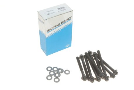 Комплект болтів з головкою системи TORX з чорного металу К-Т БОЛТОВ M10X1.5 113MM/98MM REN 1.2/1. VICTOR REINZ 14-32089-01