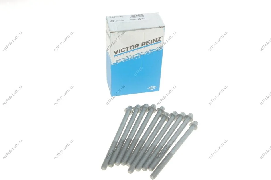 Комплект болтів з головкою системи TORX з чорного металу OPEL 1.2/1.3/1.4/1.6/AVEO 1.4/ VICTOR REINZ 14-32102-01 (фото 1)