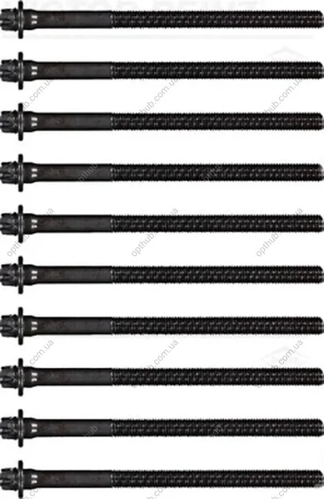 Комплект болтов с головкой системы TORX из черного металла PSA XU7JP4 VICTOR REINZ 14-32155-01 (фото 1)