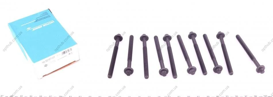 Комплект болтів з головкою системи TORX з чорного металу RENAULT K4J/K4M VICTOR REINZ 14-32157-01 (фото 1)