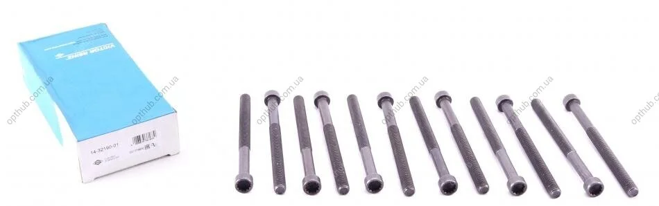 Комплект болтов с головкой системы TORX из черного металла VAG AXE/AXD/BAC/BLJ/BNZ/BPC/BPD/BPE VICTOR REINZ 14-32190-01 (фото 1)