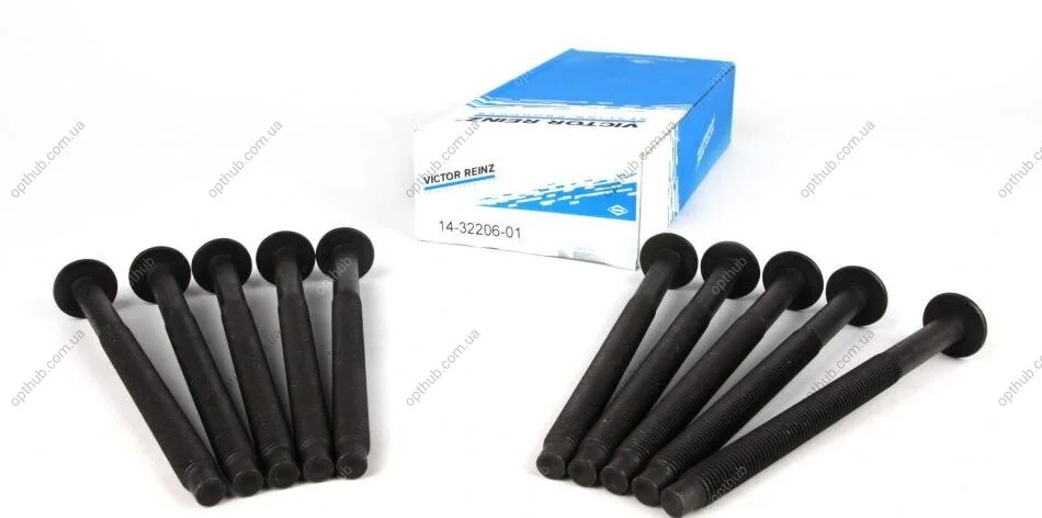 Комплект болтов с головкой системы TORX из черного металла FORD 1.4TDCI/1.6TDCI, PSA DV6ATED4/DV6TED VICTOR REINZ 14-32206-01 (фото 1)