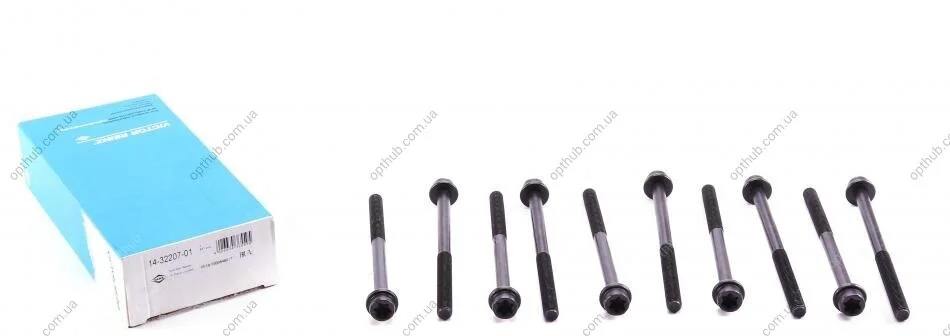 Комплект болтів з головкою системи TORX з чорного металу FORD FOCUS, MONDEO 1.8/2.0, VOLVO B4184S1 VICTOR REINZ 14-32207-01 (фото 1)