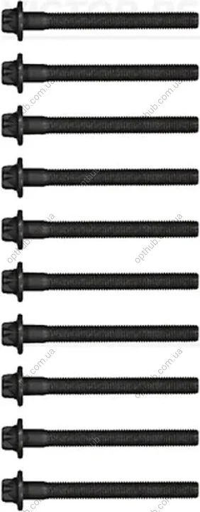 Комплект болтов с головкой системы TORX из черного металла MB A-CLASSE OM640 VICTOR REINZ 14-32212-01 (фото 1)