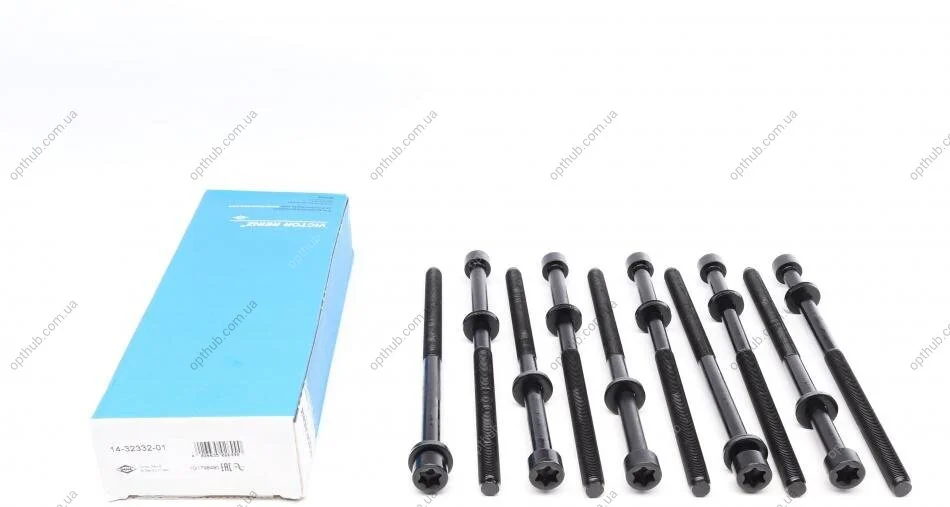 Комплект болтів з головкою системи TORX з чорного металу OPEL 2.0 CDTI ASTRA J/INSIGNIA 08- A20DT/ VICTOR REINZ 14-32332-01 (фото 1)