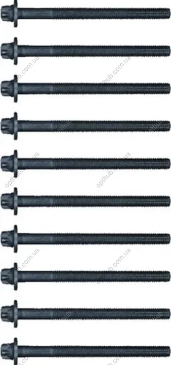 Комплект болтів з головкою системи TORX з чорного металу БОЛТЫ Г/Б (SET) PSA 1.4 16V KFU/ET3J4 03- -ua VICTOR REINZ 14-32343-01 (фото 1)