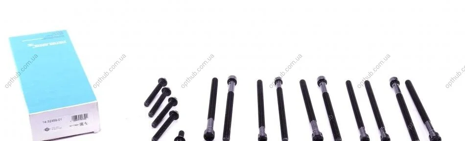 Комплект болтів з головкою системи TORX з чорного металу FIAT/PSA 3.0D/HDI F1CE 06- -ua VICTOR REINZ 14-32359-01 (фото 1)