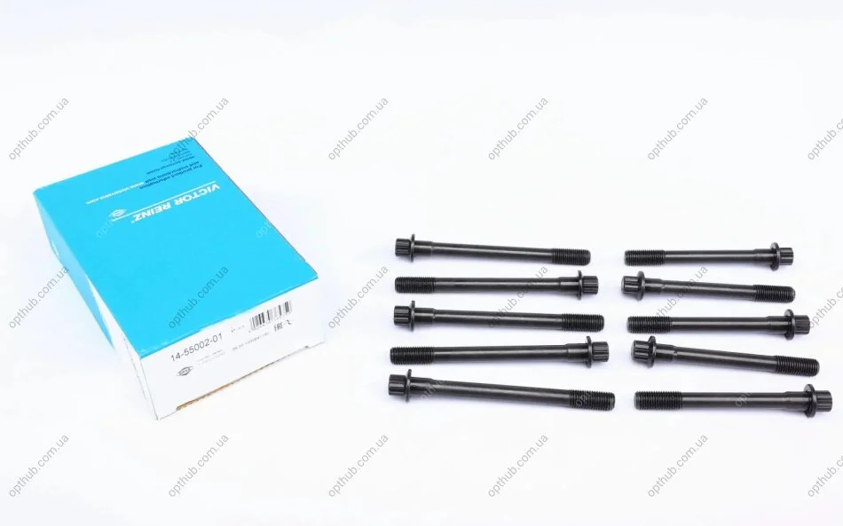Комплект болтів з головкою системи TORX з чорного металу TOYOTA 1.6/1.8 4A-FE/7A-FE VICTOR REINZ 14-55002-01 (фото 1)
